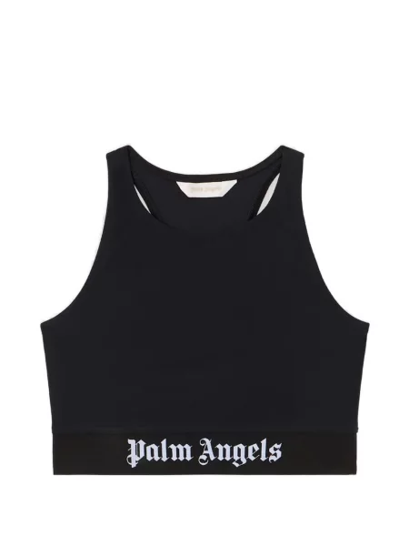 Топ Palm Angels с автограф черно