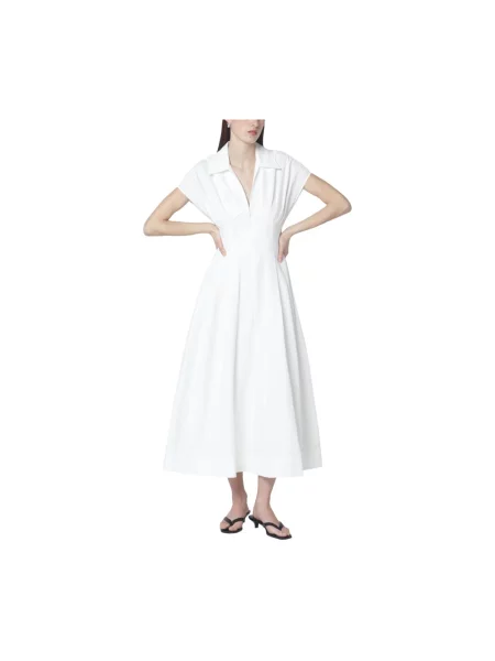 Sukienka midi Simkhai do kolan garniturowa biała