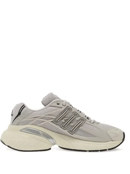Papuci tip mules Adidas cu dungi cu imagine din jerseu albastru
