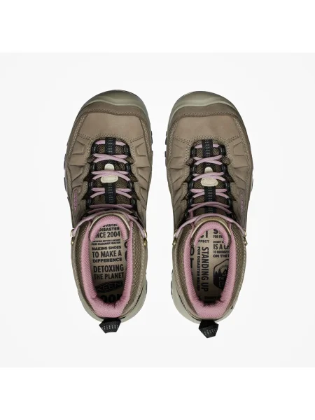Tenisky KEEN Targhee Iv Mid Wp Brindle/ Nostalgia Rose EUR 40 růžové