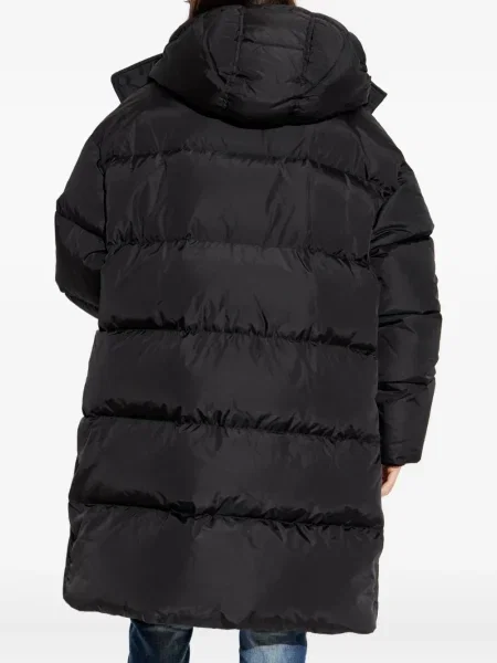 Palton Dsquared2 cu glugă negru