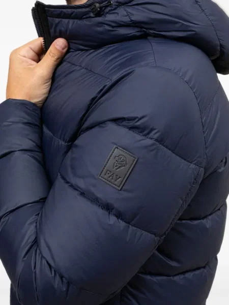 Palton Fay cu glugă albastru