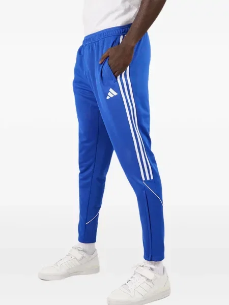 Prugaste trčanje hlače Adidas plava