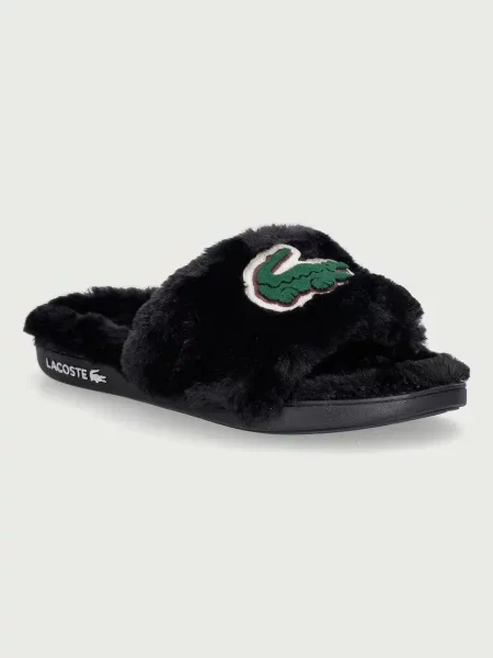 Papuci de casă Lacoste negru