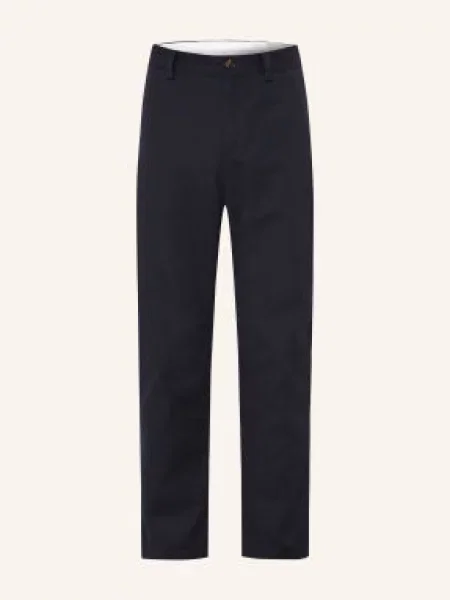 Brunello Cucinelli Chinosy O Kroju Extra Slim Fit blau granatowe