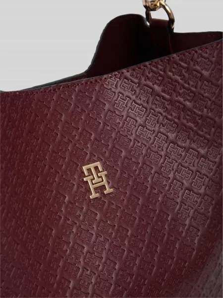 Tommy Hilfiger Torebka Th Icon Shoulder Bag Mono Bordowy