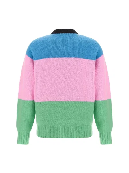Sweter Jw Anderson wełniany w paski z paskiem