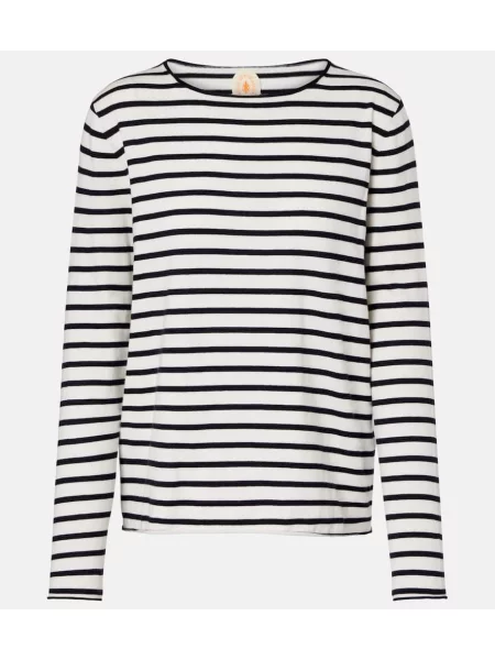 Pulover Jardin Des Orangers de mătase alb