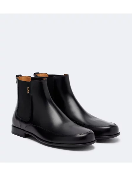 Botine chelsea Tod's din piele negru