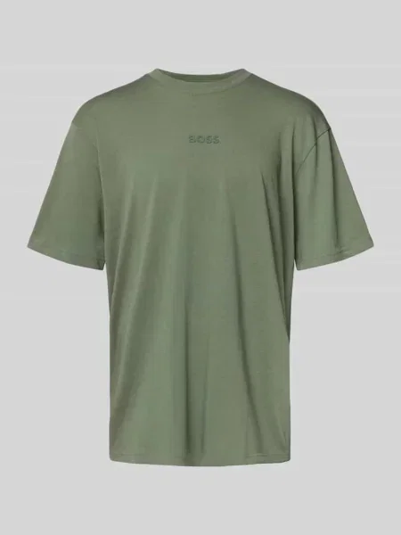 T-shirt o kroju regular fit z czystej bawełny Boss Green