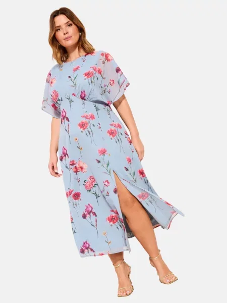 Lipsy Rochie de vară azuriu roz / roz verde