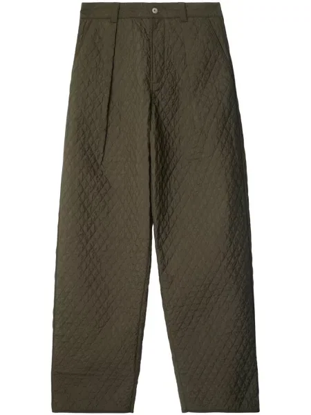 Pantaloni Burberry plisate verde