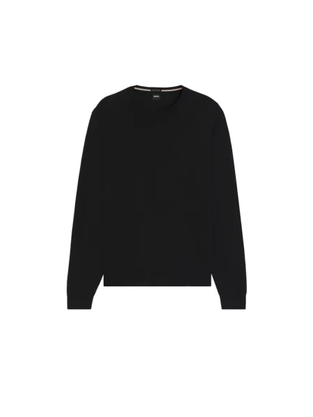 Sweter Boss wełniany czarny