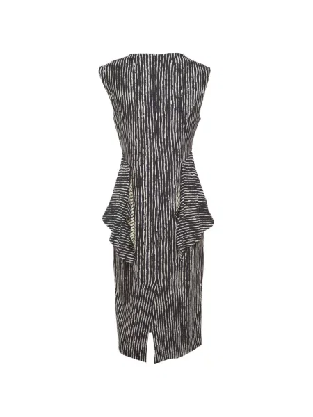 Rochie midi Sportmax cu dungi albastru