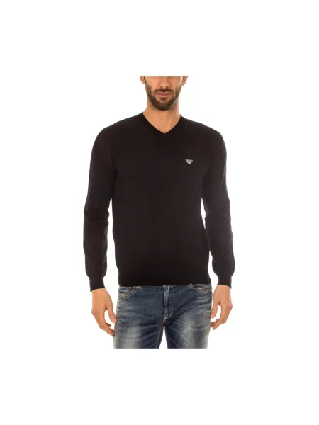 Sweter Armani Jeans czarny