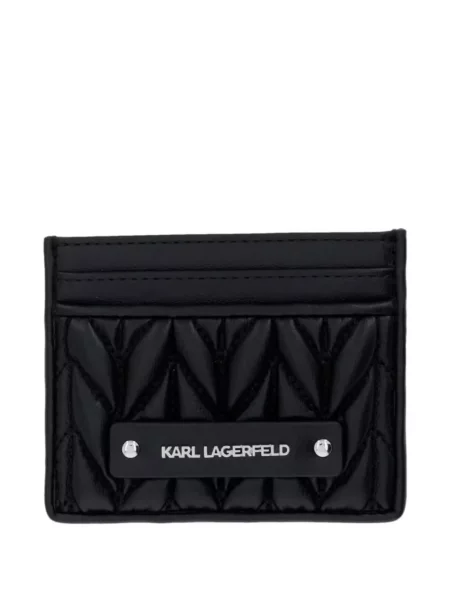 Matlasat portofel Karl Lagerfeld cu autograf negru