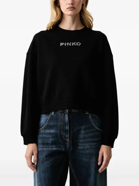 Πουλόβερ Pinko με αυτόγραφο μαύρο