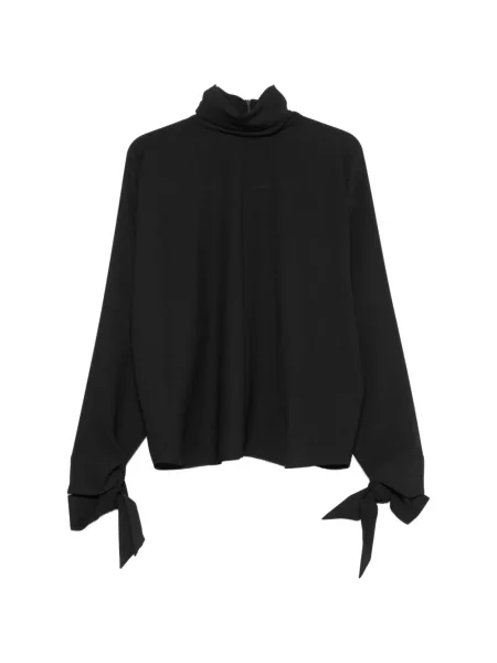 Bluză Emporio Armani cu legături negru