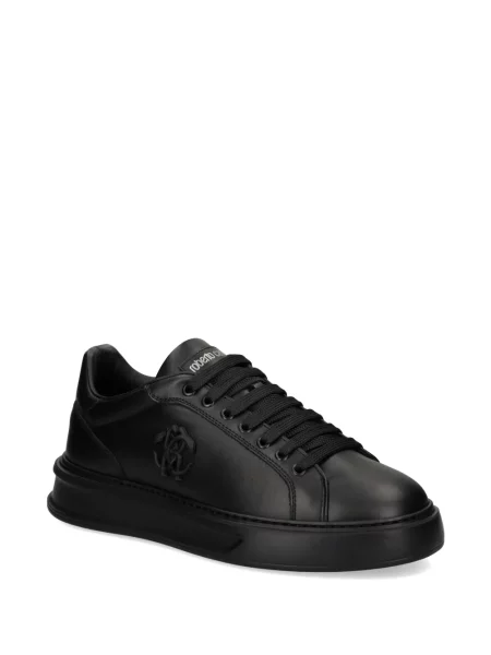 Sneakerși Roberto Cavalli cu aplicații negru