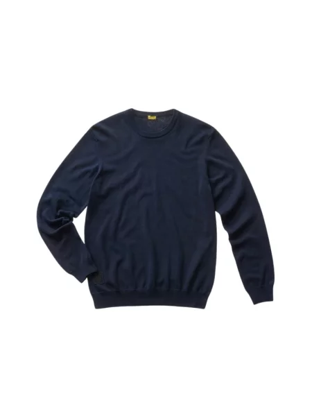 Dzianinowy sweter Blauer niebieski