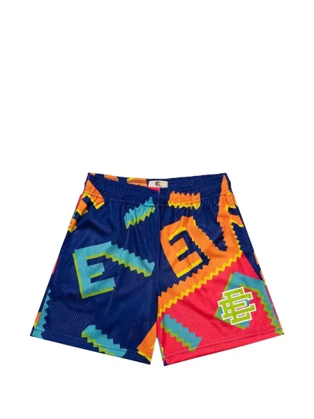 Pantaloni scurți Eric Emanuel cu imagine albastru