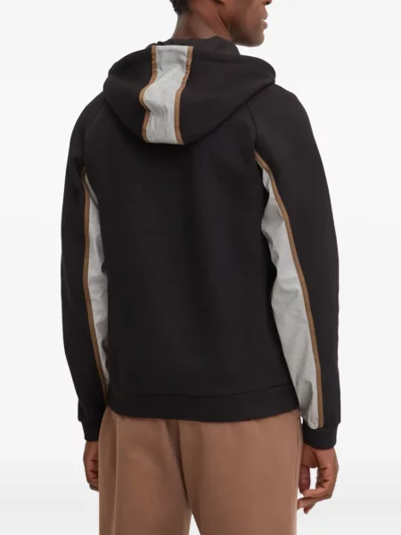 Hanorac cu glugă Ea7 Emporio Armani negru