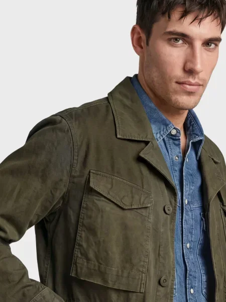 Джинсова куртка G-star Raw сіра
