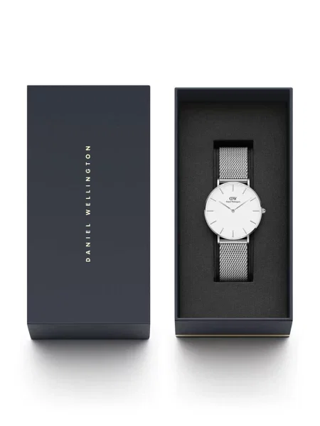 Daniel Wellington zegarek Petite 36 Sterling srebrny szary