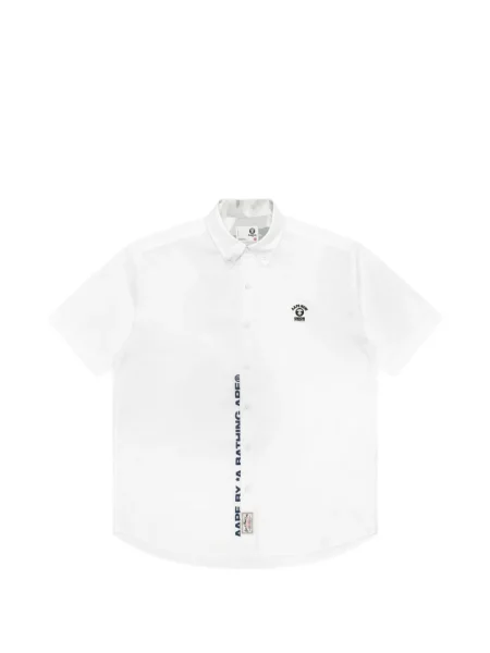 Cămașă Aape By A Bathing Ape cu autograf alb