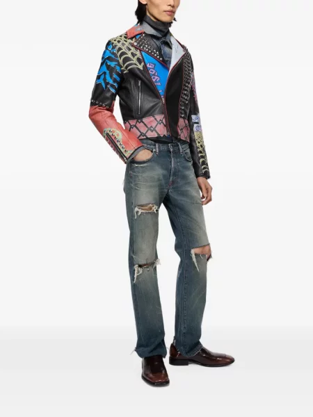 Blugi drepți Acne Studios albastru