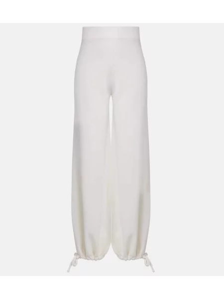 Pantaloni Max Mara de lână alb