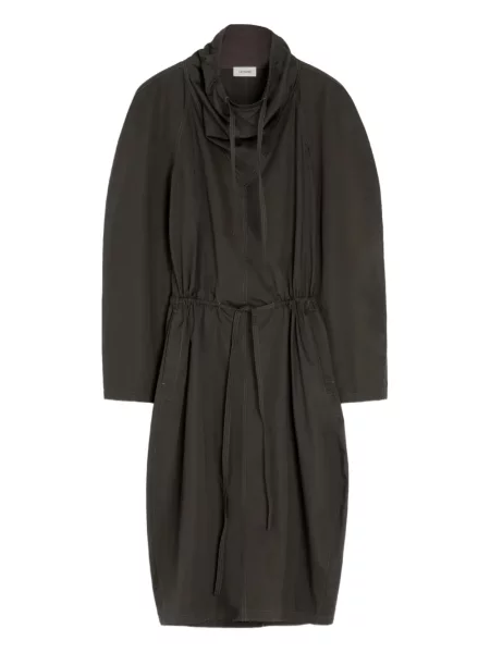 Sukienka midi Lemaire do kolan garniturowa brązowa