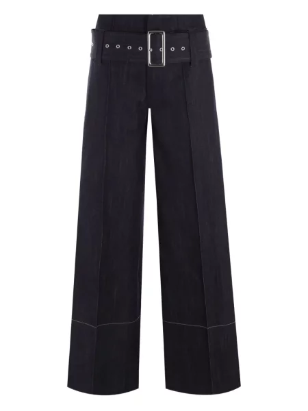 Szerokie spodnie 10 Corso Como niebieskie