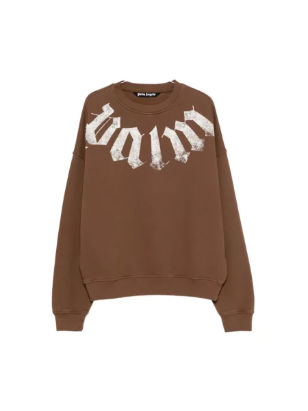 Bluza Palm Angels z logo brązowa