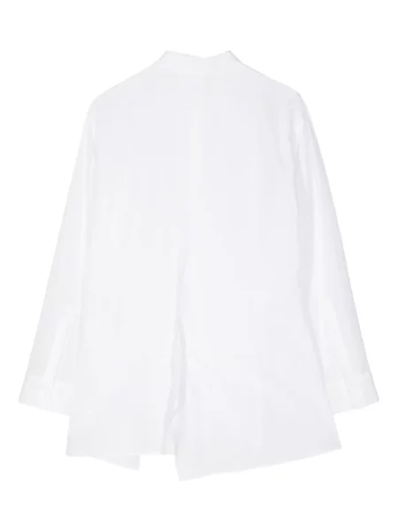 Cămașă Yohji Yamamoto drapată lungă alb