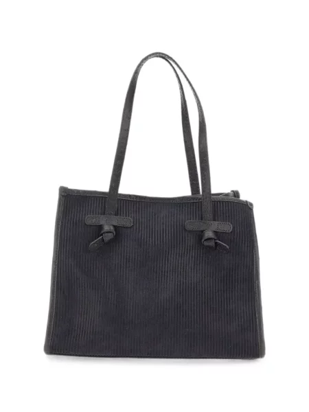 Geantă shopper Marcella Club din piele de căprioară albastru