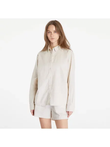 Koszula Urban Classics Ladies Linen Mixed Oversized Shirt Soft Seagrass XS