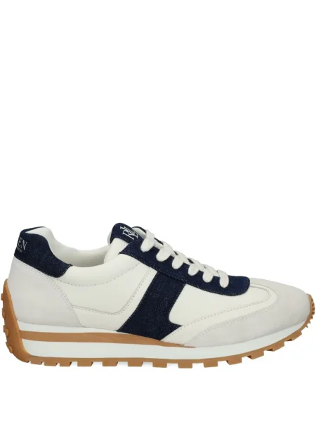 Sneakerși Lauren Ralph Lauren din piele alb