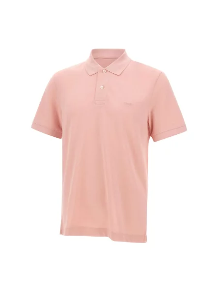 Koszulka polo Boss różowa