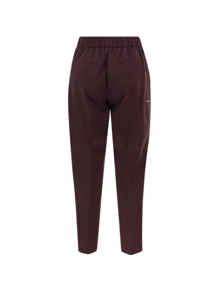 Pantaloni Peserico conici roșu