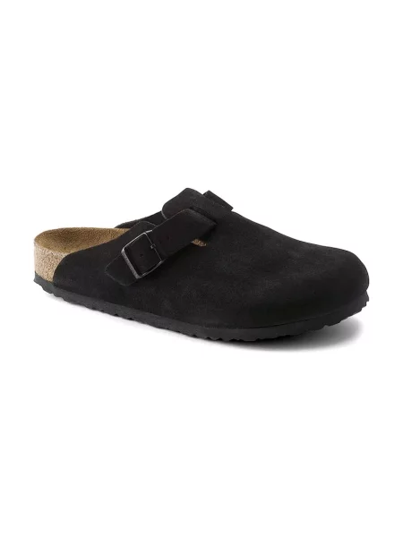 Birkenstock Natikače od brušene kože Boston crna