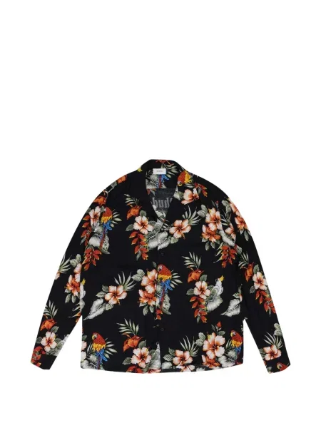 Cămașă Rhude cu model floral cu imagine negru