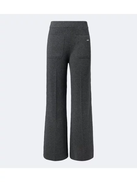 Pantaloni Victoria Beckham de lână gri
