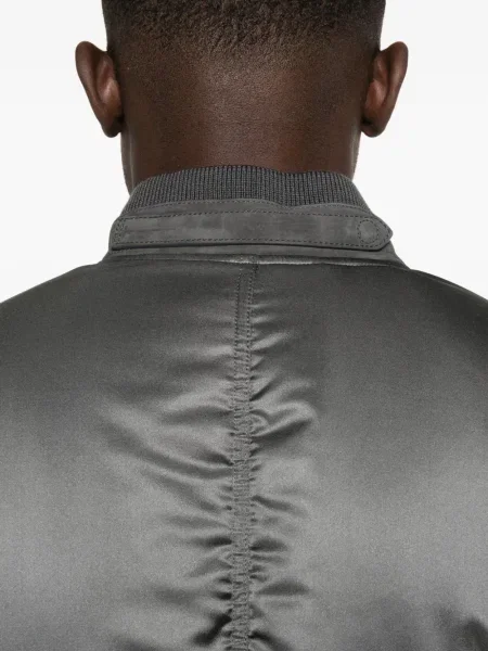 Geacă bomber Tom Ford din satin gri