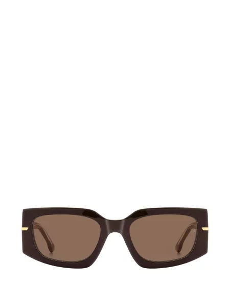 Ochelari de soare Victoria Beckham Eyewear cu imprimeu geometric maro