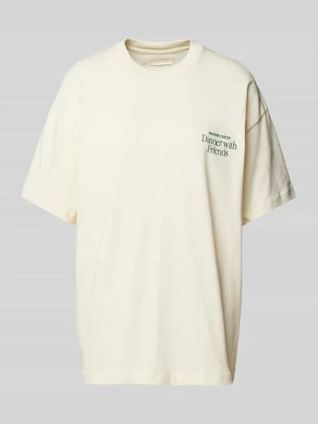 T-shirt z wyhaftowanym logo Another Cotton Lab czarna