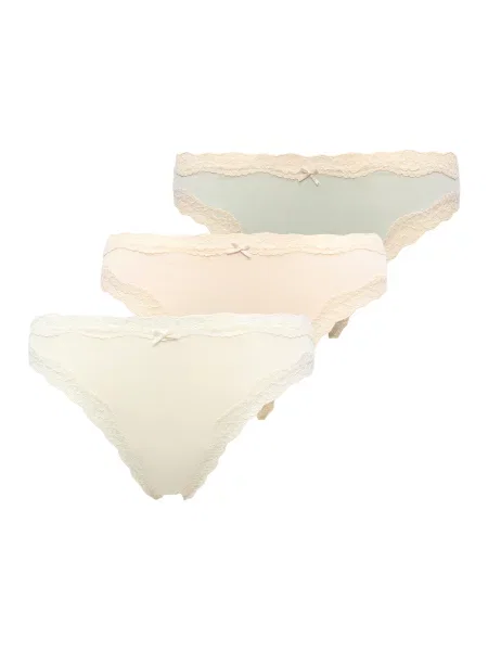 Lindex Tanga galben pastel / verde pastel / murdar alb