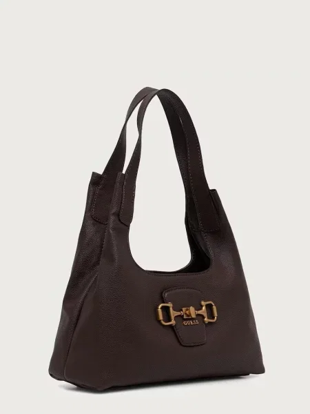 Geanta hobo Guess din piele maro