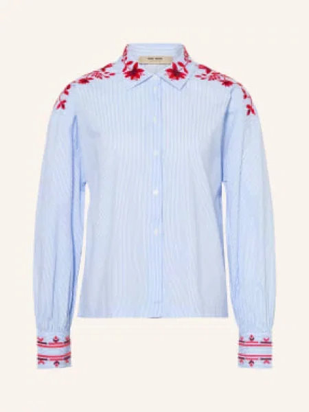 Mos Mosh Košile Mmosmo tmavě modrá / tmavě červená bílá