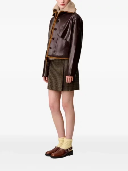 Geanta de piele Claudie Pierlot maro
